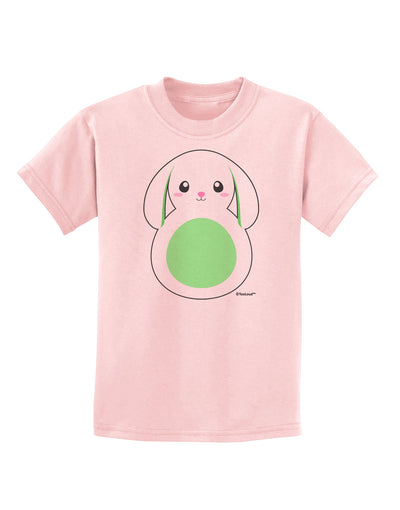 Cute Bunny with Floppy Ears - Green Childrens T-Shirt by TooLoud-Childrens T-Shirt-TooLoud-PalePink-X-Small-Davson Sales