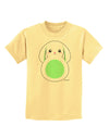 Cute Bunny with Floppy Ears - Green Childrens T-Shirt by TooLoud-Childrens T-Shirt-TooLoud-Daffodil-Yellow-X-Small-Davson Sales