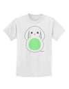 Cute Bunny with Floppy Ears - Green Childrens T-Shirt by TooLoud-Childrens T-Shirt-TooLoud-White-X-Small-Davson Sales