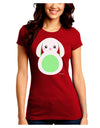 Cute Bunny with Floppy Ears - Green Juniors Crew Dark T-Shirt by TooLoud-T-Shirts Juniors Tops-TooLoud-Red-Juniors Fitted Small-Davson Sales