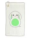 Cute Bunny with Floppy Ears - Green Micro Terry Gromet Golf Towel 16 x 25 inch by TooLoud-Golf Towel-TooLoud-White-Davson Sales