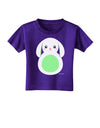 Cute Bunny with Floppy Ears - Green Toddler T-Shirt Dark by TooLoud-Toddler T-Shirt-TooLoud-Purple-2T-Davson Sales