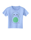 Cute Bunny with Floppy Ears - Green Toddler T-Shirt by TooLoud-Toddler T-Shirt-TooLoud-Aquatic-Blue-2T-Davson Sales