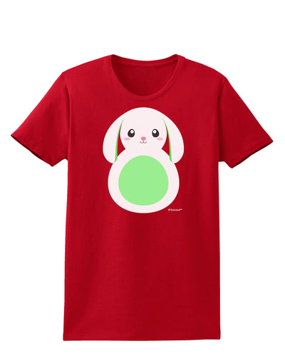 Cute Bunny with Floppy Ears - Green Womens Dark T-Shirt by TooLoud-Womens T-Shirt-TooLoud-Red-X-Small-Davson Sales