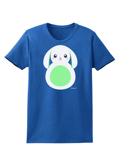 Cute Bunny with Floppy Ears - Green Womens Dark T-Shirt by TooLoud-Womens T-Shirt-TooLoud-Royal-Blue-X-Small-Davson Sales