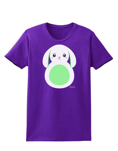 Cute Bunny with Floppy Ears - Green Womens Dark T-Shirt by TooLoud-Womens T-Shirt-TooLoud-Purple-X-Small-Davson Sales