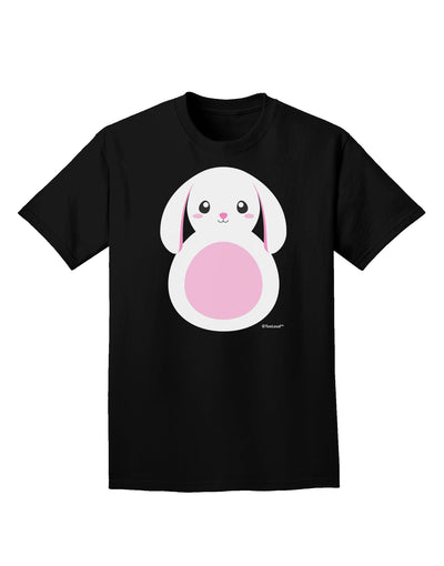 Cute Bunny with Floppy Ears - Pink Adult Dark T-Shirt by TooLoud-Mens T-Shirt-TooLoud-Black-Small-Davson Sales