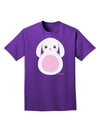 Cute Bunny with Floppy Ears - Pink Adult Dark T-Shirt by TooLoud-Mens T-Shirt-TooLoud-Purple-Small-Davson Sales