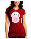 Cute Bunny with Floppy Ears - Pink Juniors Crew Dark T-Shirt by TooLoud-T-Shirts Juniors Tops-TooLoud-Red-Juniors Fitted Small-Davson Sales