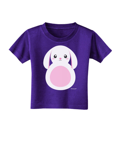 Cute Bunny with Floppy Ears - Pink Toddler T-Shirt Dark by TooLoud-Toddler T-Shirt-TooLoud-Purple-2T-Davson Sales