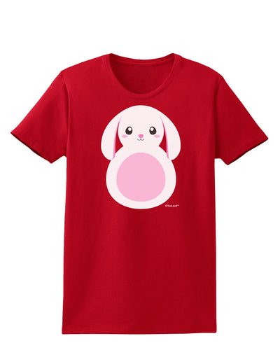 Cute Bunny with Floppy Ears - Pink Womens Dark T-Shirt by TooLoud-Womens T-Shirt-TooLoud-Red-X-Small-Davson Sales