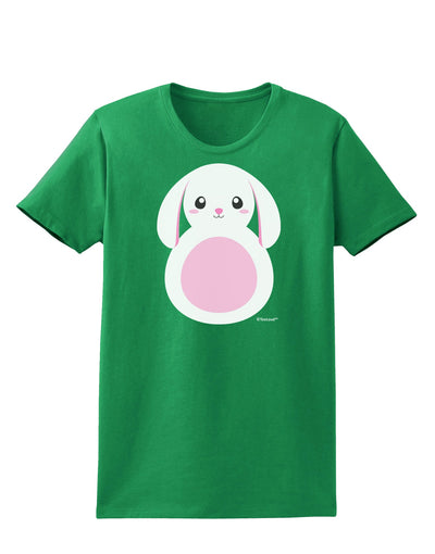 Cute Bunny with Floppy Ears - Pink Womens Dark T-Shirt by TooLoud-Womens T-Shirt-TooLoud-Kelly-Green-X-Small-Davson Sales