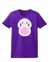 Cute Bunny with Floppy Ears - Pink Womens Dark T-Shirt by TooLoud-Womens T-Shirt-TooLoud-Purple-X-Small-Davson Sales