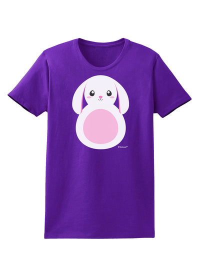 Cute Bunny with Floppy Ears - Pink Womens Dark T-Shirt by TooLoud-Womens T-Shirt-TooLoud-Purple-X-Small-Davson Sales