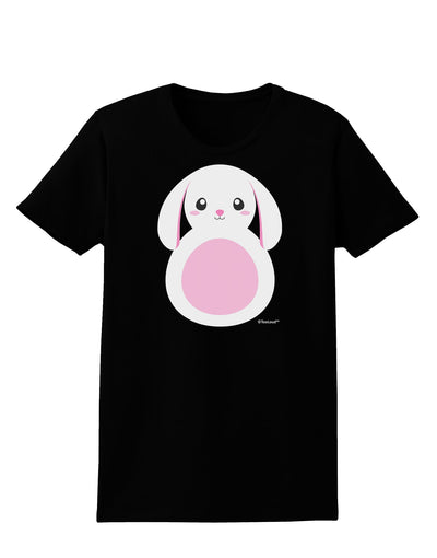 Cute Bunny with Floppy Ears - Pink Womens Dark T-Shirt by TooLoud-Womens T-Shirt-TooLoud-Black-X-Small-Davson Sales