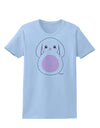 Cute Bunny with Floppy Ears - Pink Womens T-Shirt by TooLoud-Womens T-Shirt-TooLoud-Light-Blue-X-Small-Davson Sales