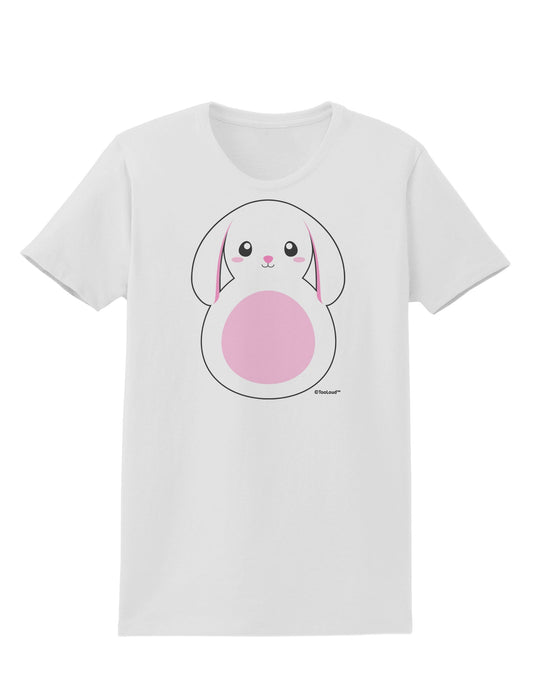 Cute Bunny with Floppy Ears - Pink Womens T-Shirt by TooLoud-Womens T-Shirt-TooLoud-White-X-Small-Davson Sales
