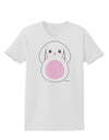 Cute Bunny with Floppy Ears - Pink Womens T-Shirt by TooLoud-Womens T-Shirt-TooLoud-White-X-Small-Davson Sales