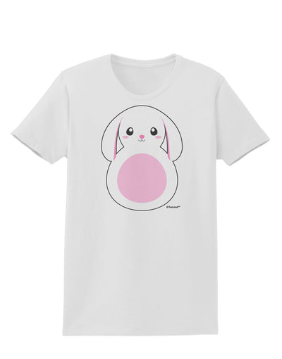 Cute Bunny with Floppy Ears - Pink Womens T-Shirt by TooLoud-Womens T-Shirt-TooLoud-White-X-Small-Davson Sales