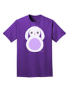 Cute Bunny with Floppy Ears - Purple Adult Dark T-Shirt by TooLoud-Mens T-Shirt-TooLoud-Purple-Small-Davson Sales