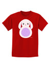 Cute Bunny with Floppy Ears - Purple Childrens Dark T-Shirt by TooLoud-Childrens T-Shirt-TooLoud-Red-X-Small-Davson Sales