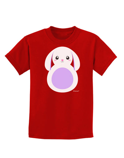 Cute Bunny with Floppy Ears - Purple Childrens Dark T-Shirt by TooLoud-Childrens T-Shirt-TooLoud-Red-X-Small-Davson Sales