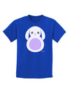 Cute Bunny with Floppy Ears - Purple Childrens Dark T-Shirt by TooLoud-Childrens T-Shirt-TooLoud-Royal-Blue-X-Small-Davson Sales