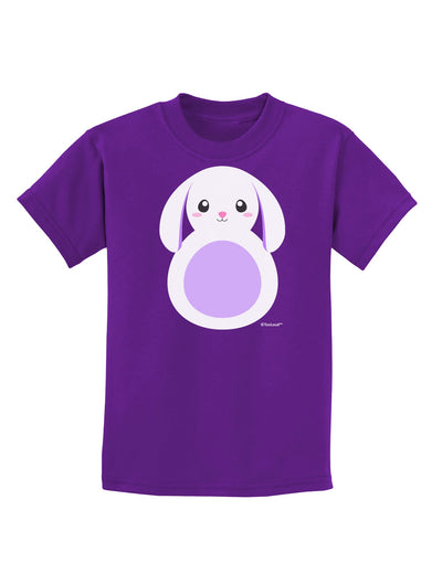 Cute Bunny with Floppy Ears - Purple Childrens Dark T-Shirt by TooLoud-Childrens T-Shirt-TooLoud-Purple-X-Small-Davson Sales