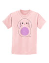 Cute Bunny with Floppy Ears - Purple Childrens T-Shirt by TooLoud-Childrens T-Shirt-TooLoud-PalePink-X-Small-Davson Sales