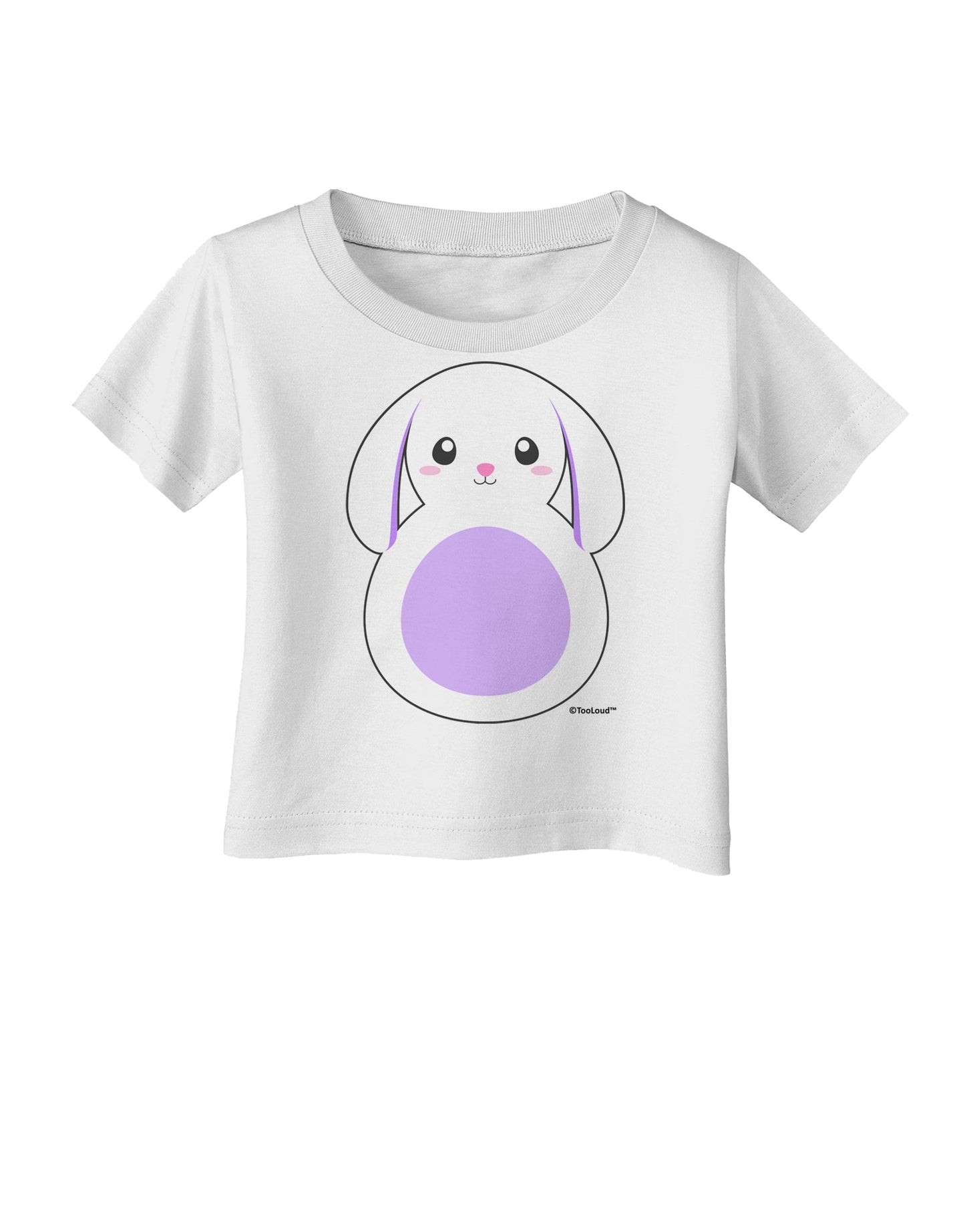 Cute Bunny with Floppy Ears - Purple Infant T-Shirt by TooLoud-Infant T-Shirt-TooLoud-White-06-Months-Davson Sales