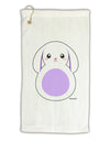 Cute Bunny with Floppy Ears - Purple Micro Terry Gromet Golf Towel 16 x 25 inch by TooLoud-Golf Towel-TooLoud-White-Davson Sales