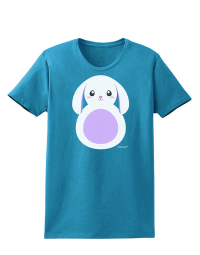 Cute Bunny with Floppy Ears - Purple Womens Dark T-Shirt by TooLoud-Womens T-Shirt-TooLoud-Turquoise-X-Small-Davson Sales