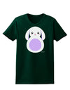 Cute Bunny with Floppy Ears - Purple Womens Dark T-Shirt by TooLoud-Womens T-Shirt-TooLoud-Forest-Green-Small-Davson Sales