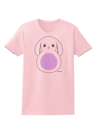 Cute Bunny with Floppy Ears - Purple Womens T-Shirt by TooLoud-Womens T-Shirt-TooLoud-PalePink-X-Small-Davson Sales