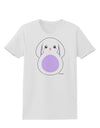 Cute Bunny with Floppy Ears - Purple Womens T-Shirt by TooLoud-Womens T-Shirt-TooLoud-White-X-Small-Davson Sales