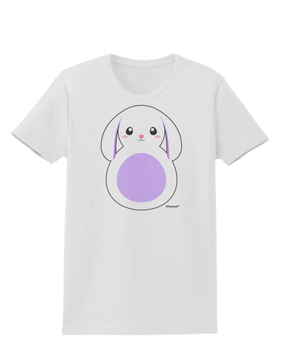 Cute Bunny with Floppy Ears - Purple Womens T-Shirt by TooLoud-Womens T-Shirt-TooLoud-White-X-Small-Davson Sales