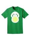 Cute Bunny with Floppy Ears - Yellow Adult Dark T-Shirt by TooLoud-Mens T-Shirt-TooLoud-Kelly-Green-Small-Davson Sales