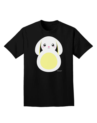 Cute Bunny with Floppy Ears - Yellow Adult Dark T-Shirt by TooLoud-Mens T-Shirt-TooLoud-Black-Small-Davson Sales