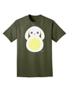 Cute Bunny with Floppy Ears - Yellow Adult Dark T-Shirt by TooLoud-Mens T-Shirt-TooLoud-Military-Green-Small-Davson Sales