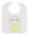 Cute Bunny with Floppy Ears - Yellow Baby Bib by TooLoud