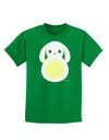 Cute Bunny with Floppy Ears - Yellow Childrens Dark T-Shirt by TooLoud-Childrens T-Shirt-TooLoud-Kelly-Green-X-Small-Davson Sales