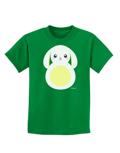 Cute Bunny with Floppy Ears - Yellow Childrens Dark T-Shirt by TooLoud-Childrens T-Shirt-TooLoud-Kelly-Green-X-Small-Davson Sales