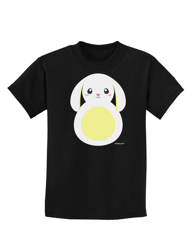 Cute Bunny with Floppy Ears - Yellow Childrens Dark T-Shirt by TooLoud-Childrens T-Shirt-TooLoud-Black-X-Small-Davson Sales