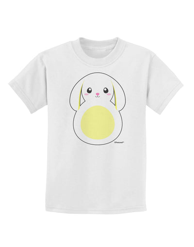 Cute Bunny with Floppy Ears - Yellow Childrens T-Shirt by TooLoud-Childrens T-Shirt-TooLoud-White-X-Small-Davson Sales