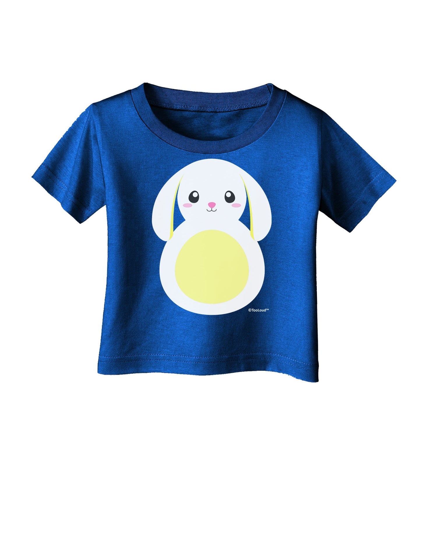 Cute Bunny with Floppy Ears - Yellow Infant T-Shirt Dark by TooLoud-Infant T-Shirt-TooLoud-Royal-Blue-06-Months-Davson Sales