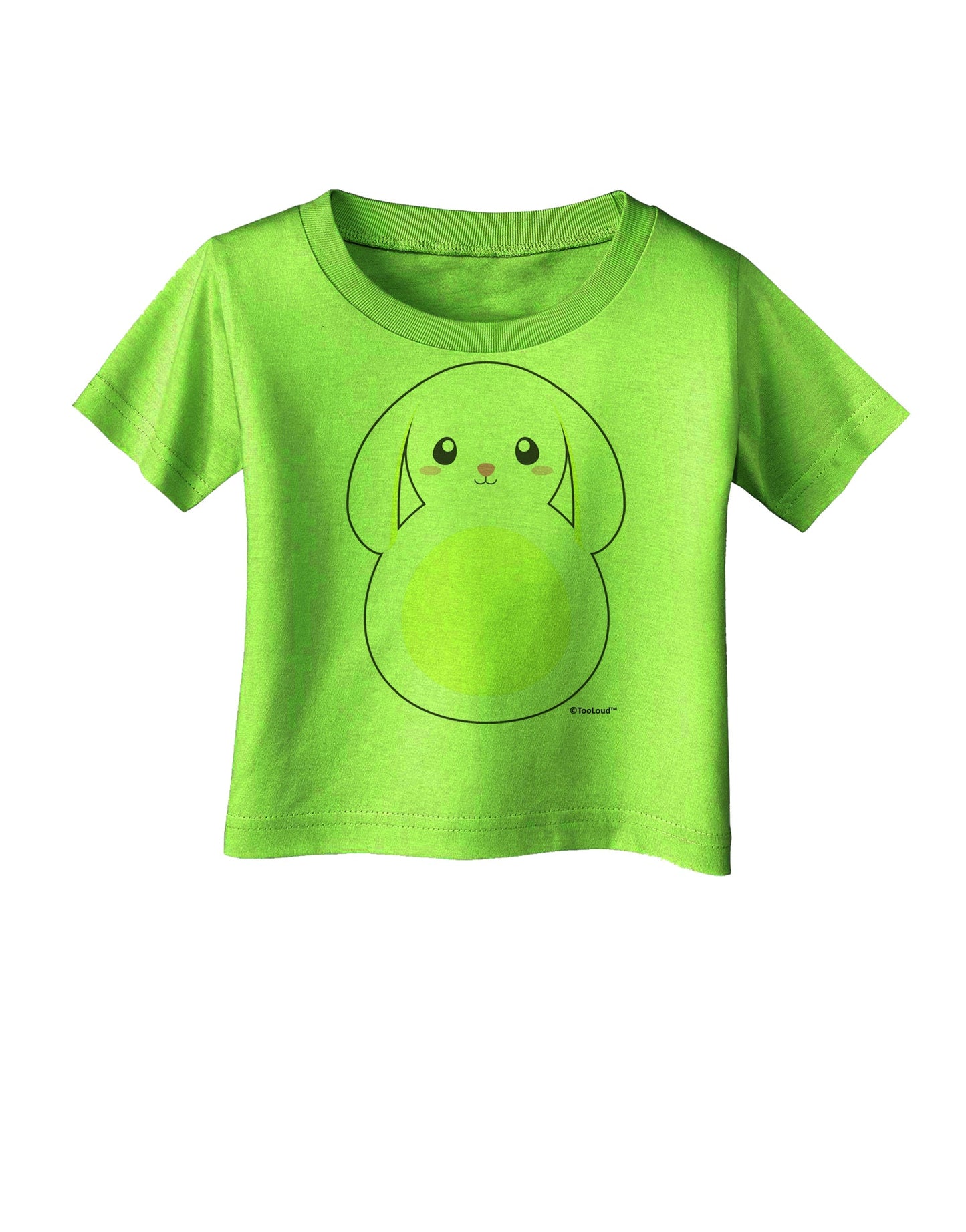 Cute Bunny with Floppy Ears - Yellow Infant T-Shirt by TooLoud-Infant T-Shirt-TooLoud-Lime-Green-06-Months-Davson Sales