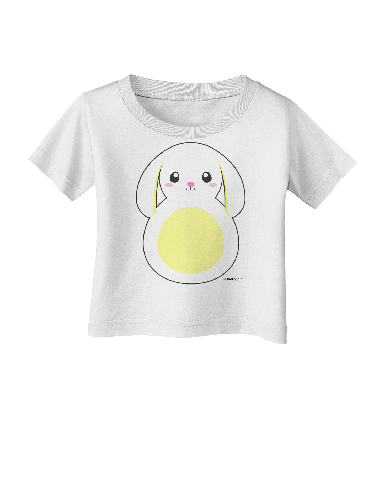 Cute Bunny with Floppy Ears - Yellow Infant T-Shirt by TooLoud-Infant T-Shirt-TooLoud-White-06-Months-Davson Sales