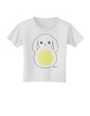 Cute Bunny with Floppy Ears - Yellow Toddler T-Shirt by TooLoud-Toddler T-Shirt-TooLoud-White-2T-Davson Sales