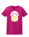 Cute Bunny with Floppy Ears - Yellow Womens Dark T-Shirt by TooLoud-Womens T-Shirt-TooLoud-Hot-Pink-Small-Davson Sales