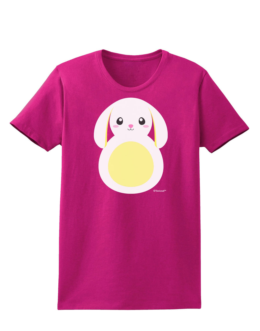 Cute Bunny with Floppy Ears - Yellow Womens Dark T-Shirt by TooLoud-Womens T-Shirt-TooLoud-Black-X-Small-Davson Sales